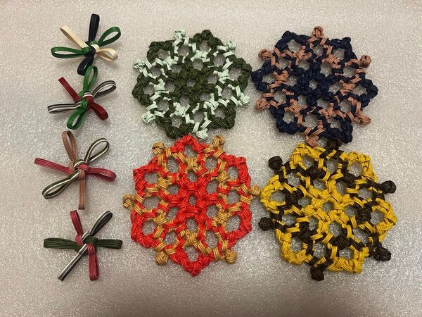 クラフトバンド ハンドメイド コースター 箸置き