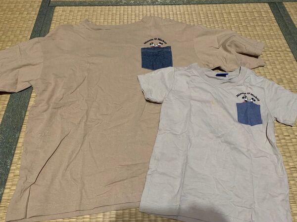 親子リンク Tシャツ レディースL,キッズ120 半袖