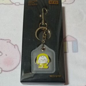BT21 BABY LEATHER METAL KEYRING レザーメタルキーリング CHIMMY チミー