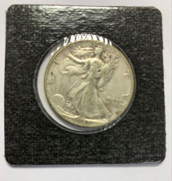 【認定証】1941年ウォーキングリバティハーフダラー銀貨 Walking Liberty Half Dollar