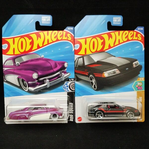 ホットウィール USカード ヒロハタマーク 92 マスタング 2台SET HIROHATA MERC FORD MUSTANG
