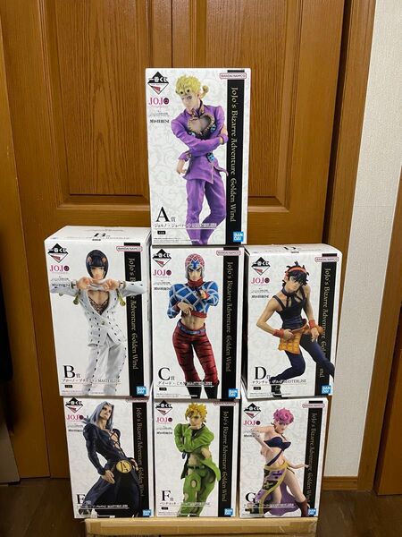 開封品 一番くじ ジョジョの奇妙な冒険 GOLDEN WIND フィギュア7体セット