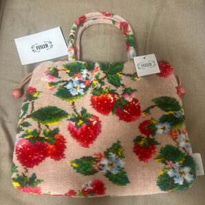 FEILER フェイラー ストロベリーフィールド 巾着 トートバッグ