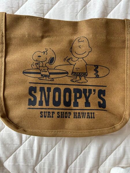 スヌーピー トートバッグ エコバッグ ベージュ SNOOPY PEANUTS