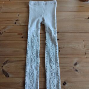 FO オフホワイト ニットレギンス 110〜120