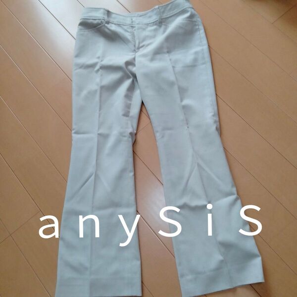 ■タイムセール■オンワード樫山 ONWARD anySiS エニィシス ベージュ レディス S春夏物オフィスきれいめ ストレッチ