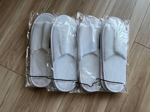 スリッパ 4足セット 新品 未使用 個包装 ホテルアメニティ