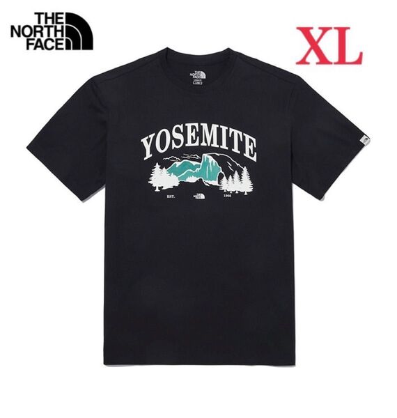 THE NORTH FACE ノースフェイス ヨセミテ ラウンドTシャツ メンズ レディース 半袖 ブラック XL 海外限定