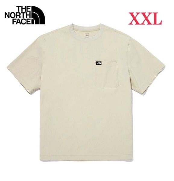 THE NORTH FACE ノースフェイス オールラウンドEX ラウンドTシャツ XXL ライトベージュ色 海外限定