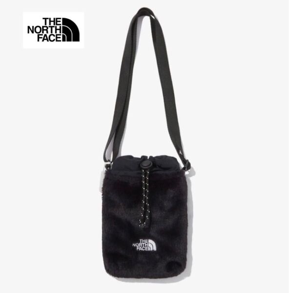 THE NORTH FACE ノースフェイス ガールズ ファークロスバッグ ショルダー ストリングバッグ ブラック色 海外限定