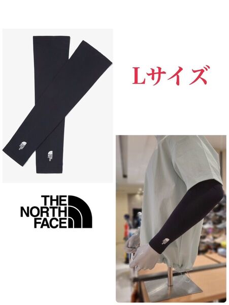THE NORTH FACE ノースフェイス TNF リストレット アームカバー UVカット Lサイズ ブラック色 海外限定