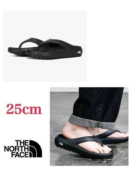 THE NORTH FACE ノースフェイス キャンパスフリップ トングサンダル アウトドア 25cm ブラック 海外限定