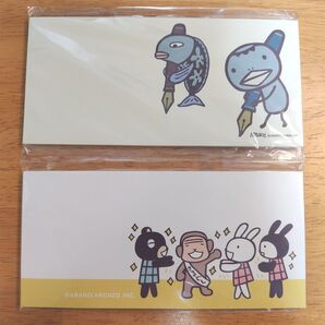 【新品未開封】アランジアロンゾ 一筆箋(カッパ万年筆、さるどし)セット