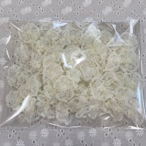手芸材料 丸レースモチーフクリーム 計52個 約2.5cm×約2.5cm レース素材 長期自宅保管品 外国産 在庫処分 在庫整理