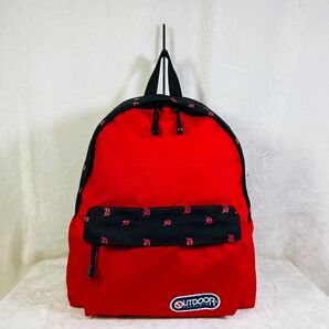 極美品 【OUTDOOR×DUFFER】コラボ リュク バックパッカー 赤黒