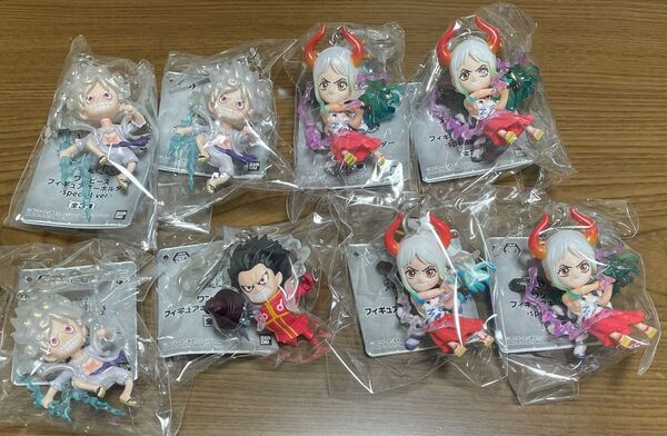 ワンピース フィギュアキーホルダー Special ver. ニカルフィ バウンドマンルフィ ヤマト 8体 セット