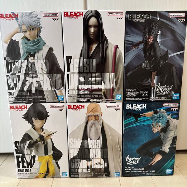 BLEACH フィギュア 日番谷 砕蜂 卯ノ花 山本元柳斎 更木 グリムジョー