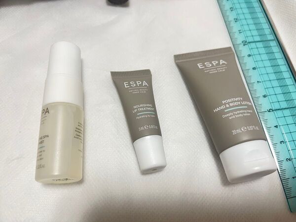 ESPA お試し3点セット エティハド航空 ビジネスクラス アメニティ (フェイスミスト・ハンドボディローション・リップ 各一個)