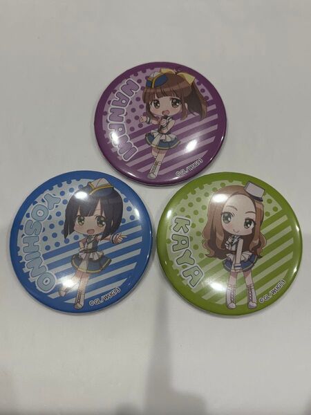 WakeUp.Girls 缶バッジ 3個セット 久海菜々美 菊間夏夜 七瀬佳乃
