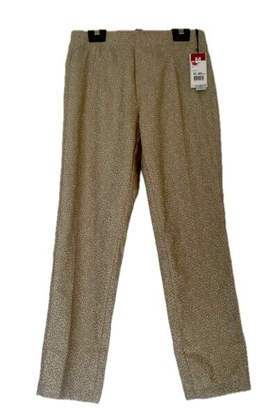 ZAIA ベージュ 豹柄風 チノパン カジュアルパンツ新品タグ付きプレゼントにも母の日