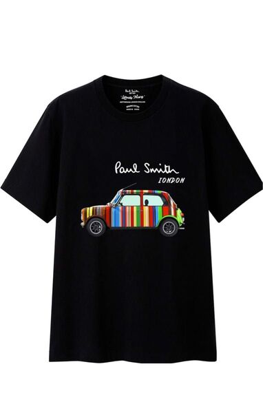Paul Smith Tシャツ ミニクーパー プリント M 黒 ブラック