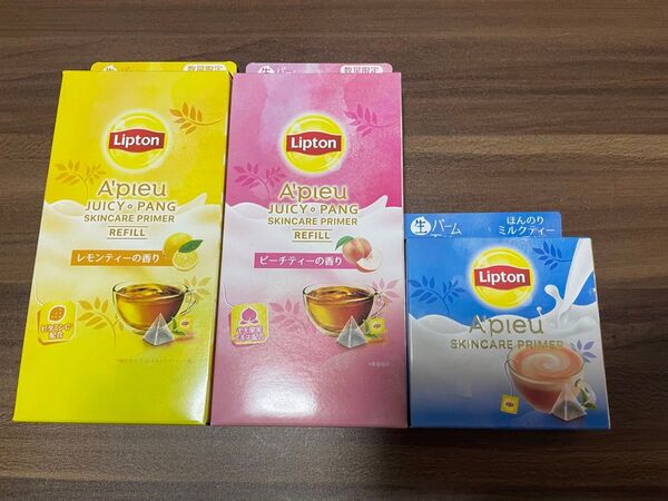 A’pieu アピュー ジューシーパン スキンケアプライマー リプトン 本体1個&レフィル2個 計3個