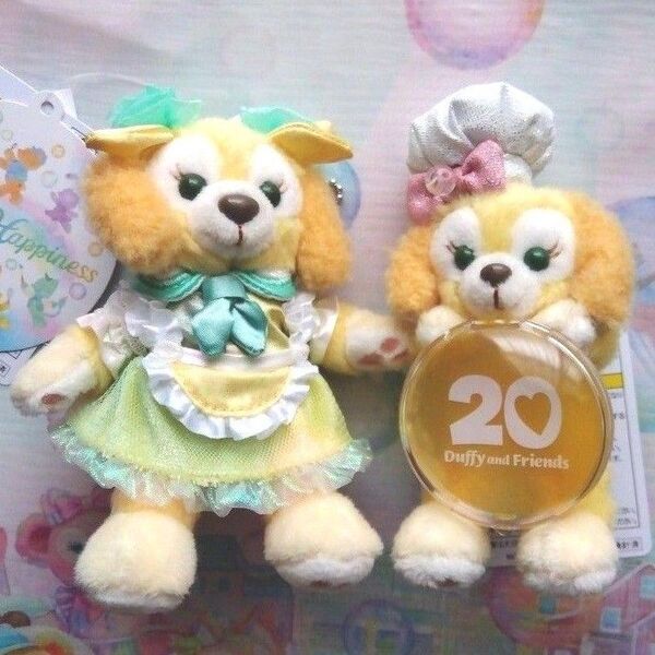 ☆クッキー・アン☆TDS ダッフィー&フレンズ20周年:カラフルハピネス ぬいぐるみバッジ/ぬいぐるみチャーム【新品・未使用品】