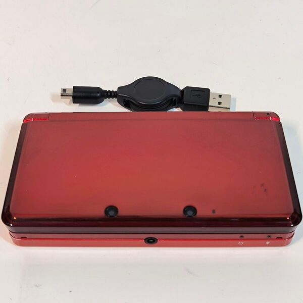 Nintendo 3DS 本体 フレアレッド 動作品 ニンテンドー3DS
