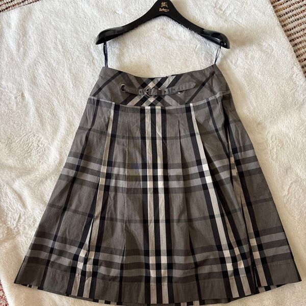 【貴重品】BURBERRY LONDON/バーバリーロンドン プリーツスカート バーバリーチェック柄 36サイズ