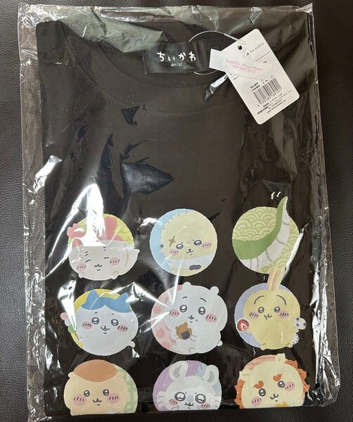500円クーポン使える ちいかわ もぐもぐ本舗 伏見稲荷限定 Tシャツ キャラクターズ ブラック Mサイズ