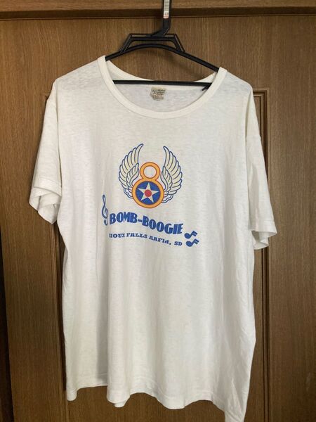 バズリクソンズ バズリクソン tシャツ XL BUZZRICKSON 半袖Tシャツ ホワイトプリント 白 アメカジ ビンテージ