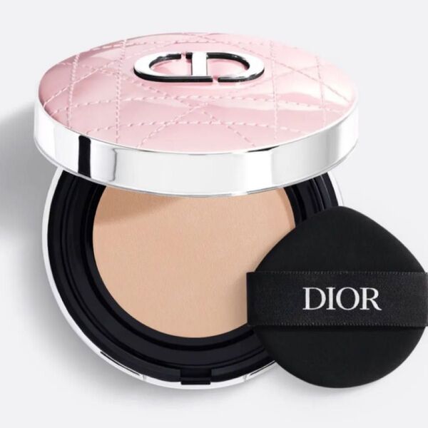 未開封新品 限定 DIOR ディオールスキンフォーエヴァーイドラグロウ クッション 1N ニュートラル ファンデーション ピンク