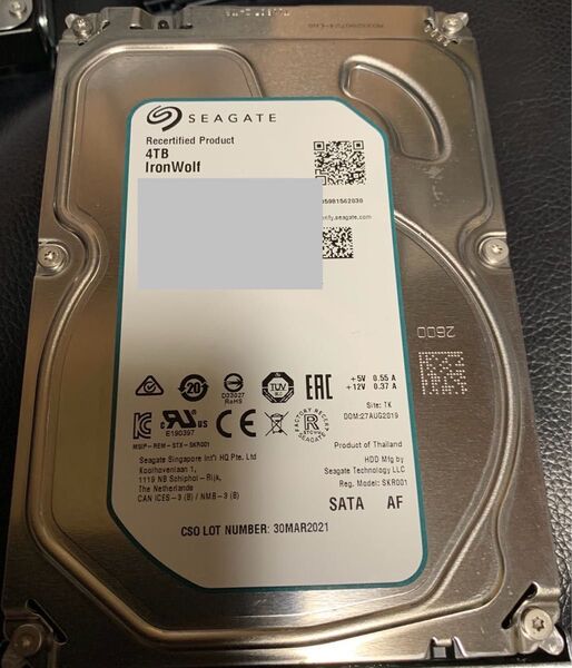 Seagate HDD 4tb(IronWolf)