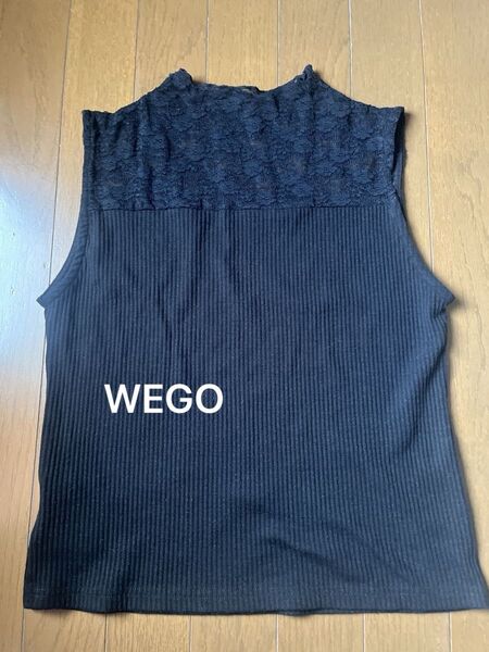 WEGO レースタンクトップ ブラック