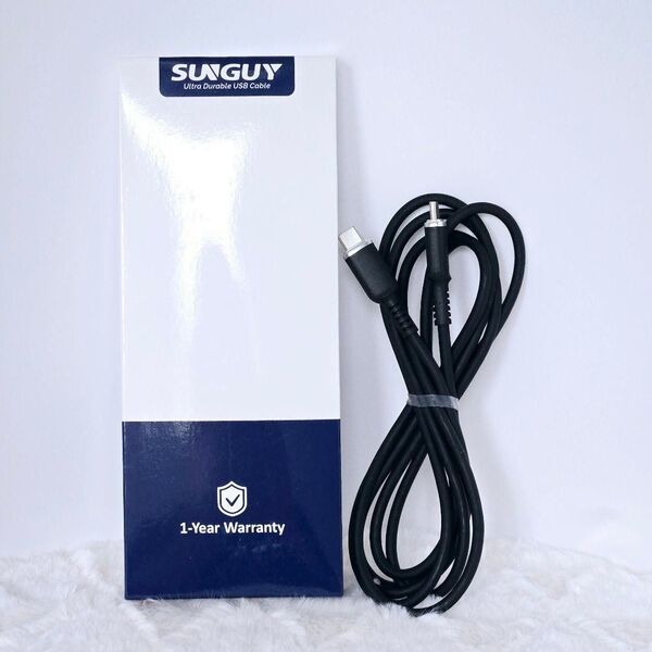 USBケーブル TypeC タイプC 2m 絡まない シリコン素材 CtoC USB C