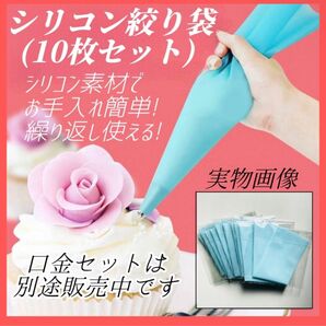 絞り袋 10枚セット ホイップクリーム デコレーション ケーキ お菓子作り スポンジ コスメ 絞り袋 ホイップ EVA素材