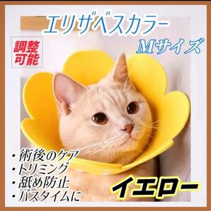 引でおらっ掻き防止 Sサイズ Mサイズ ピンク イエロー オレンジ調節可能 犬 猫 エリザベスカラー ペット 舐め防止 軽量