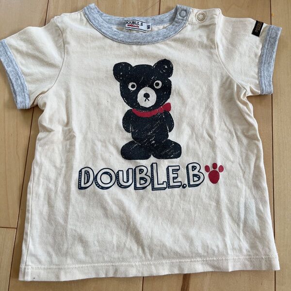 ミキハウス ダブルビー Tシャツ 90cm