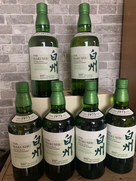 SUNTORY サントリー ウイスキー シングルモルト 白州NV6本セット