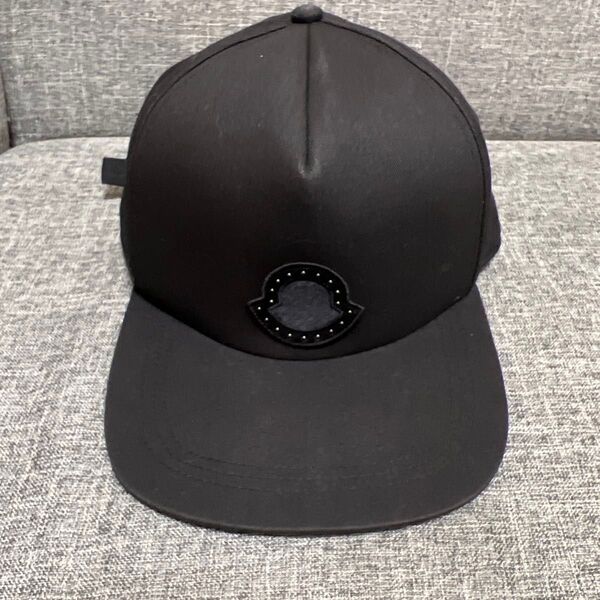 MONCLER モンクレール BASEBALL CAP スタッズワッペン付き ベースボールキャップ ブラック 帽子