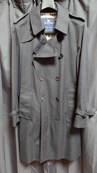 Aquascutum トレンチコート ネイビー プリンスゲート
