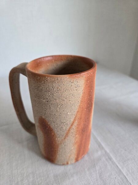 備前焼 マグカップ ジョッキ 緋襷 ヒダスキ 橋本勘介作 珈琲 ビール お茶 お酒 マルチカップ