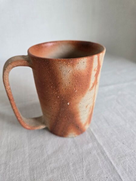 備前焼 マグカップ ジョッキー 緋襷 ヒダスキ 橋本勘介作 珈琲 ビール お茶