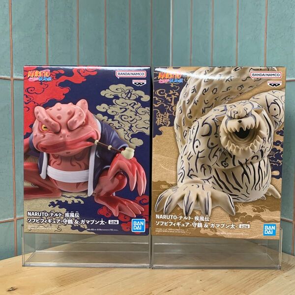 NARUTO ナルト疾風伝 ソフビフィギュア 守鶴 & ガマブン太 2種セット 未開封