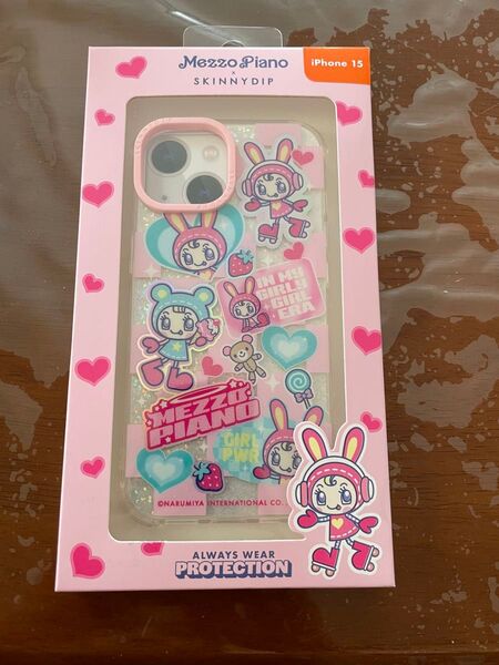 【新品未開封】メゾピアノ iPhone15 スマホケース SKINNYDIP iPhoneケース ナルミヤ