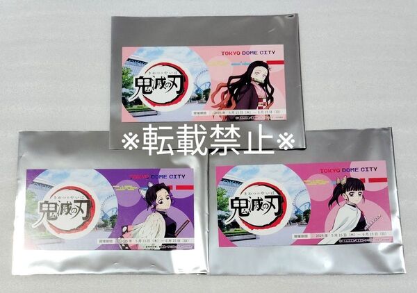 鬼滅の刃 東京ドームシティ トレーディング チケット風カード