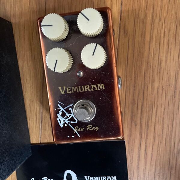 サイン入りvemuram jan ray for MA Mateus Asato オーバードライブ エフェクターギブソンカスタム