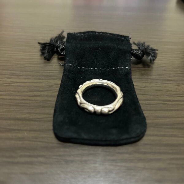 【中古品】クロムハーツ(chrome hearts) SCRL BAND/スクロールバンド シルバーリング