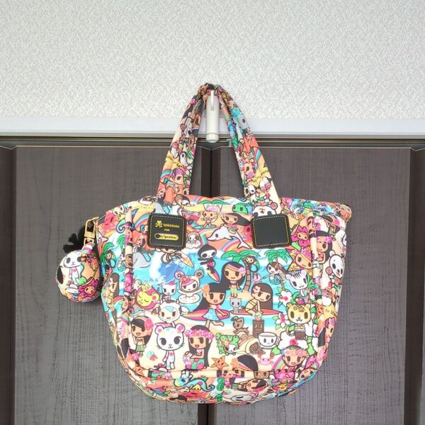tokidoki for LeSportsac ハワイ限定柄 トート マスコット付き 中古に抵抗ない方へ