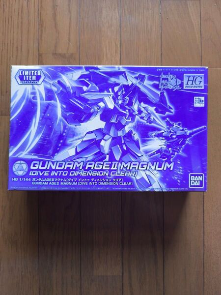 HGBD:R 1/144 ガンダムAGE2マグナム ダイブトゥディメンションクリアカラーVer【未組立】